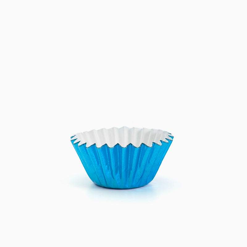 Stampo per cupcake blu metallizzato