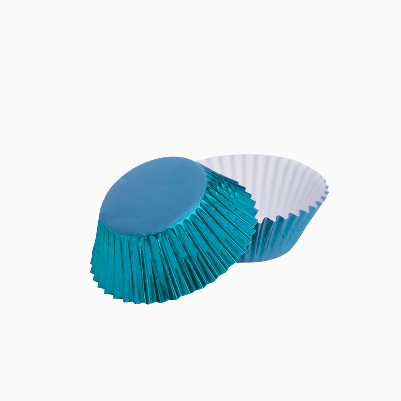 Stampo per cupcake blu metallizzato