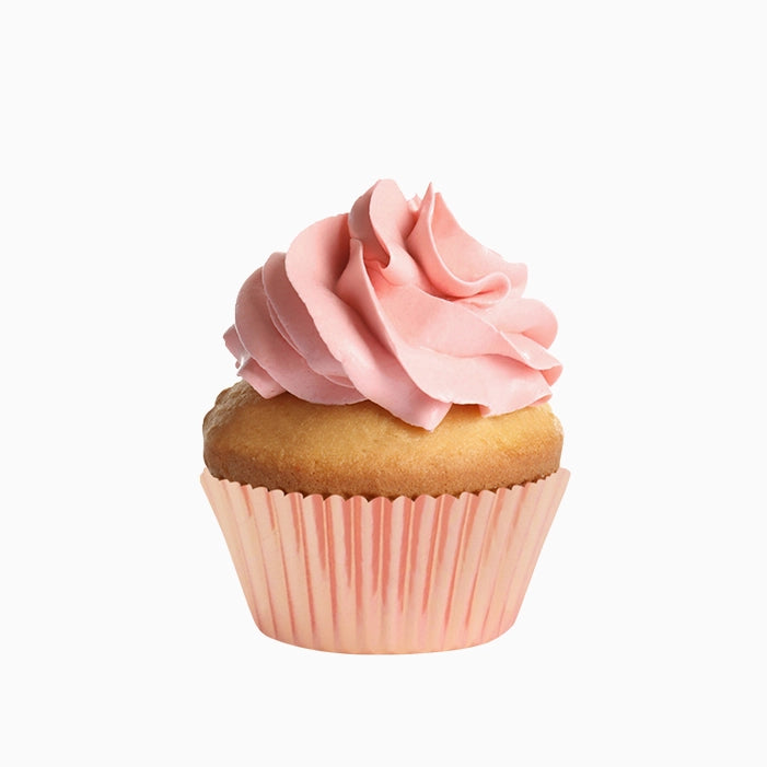 Stampo per cupcake grande metallizzato oro rosa