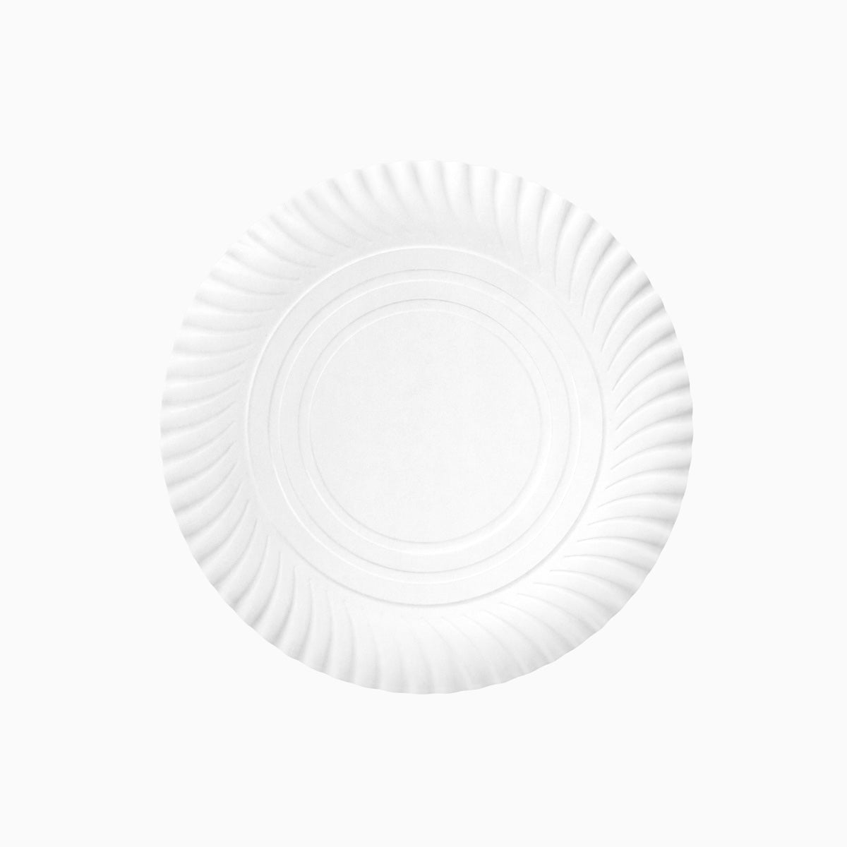 Round cardboard tray Ø21 cm white