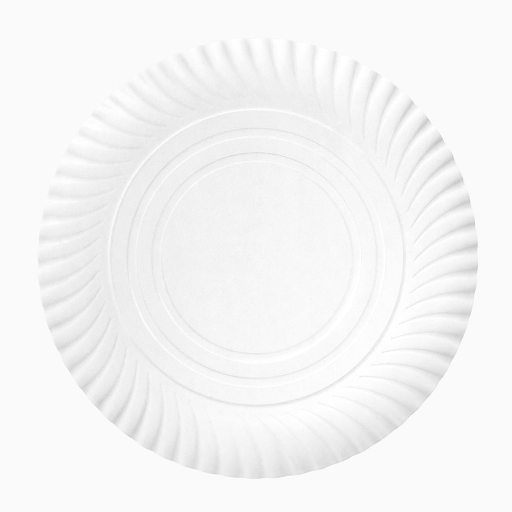 Round extragrande cardboard tray Ø35 cm white