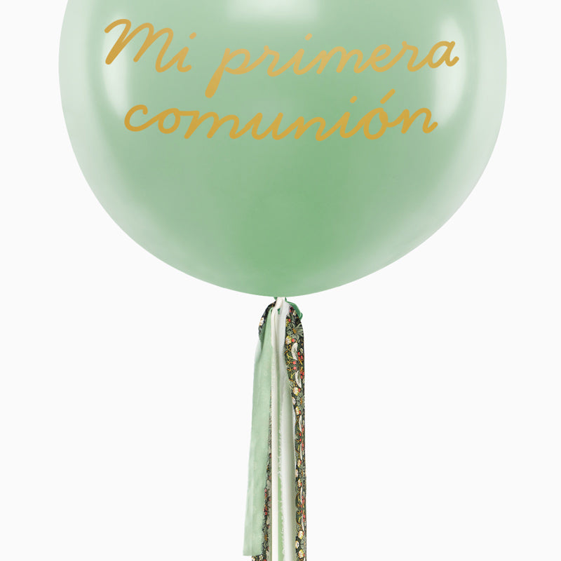 Jumbo Globo 60 cm Pisos de pasta verde Vinil verde personalizado