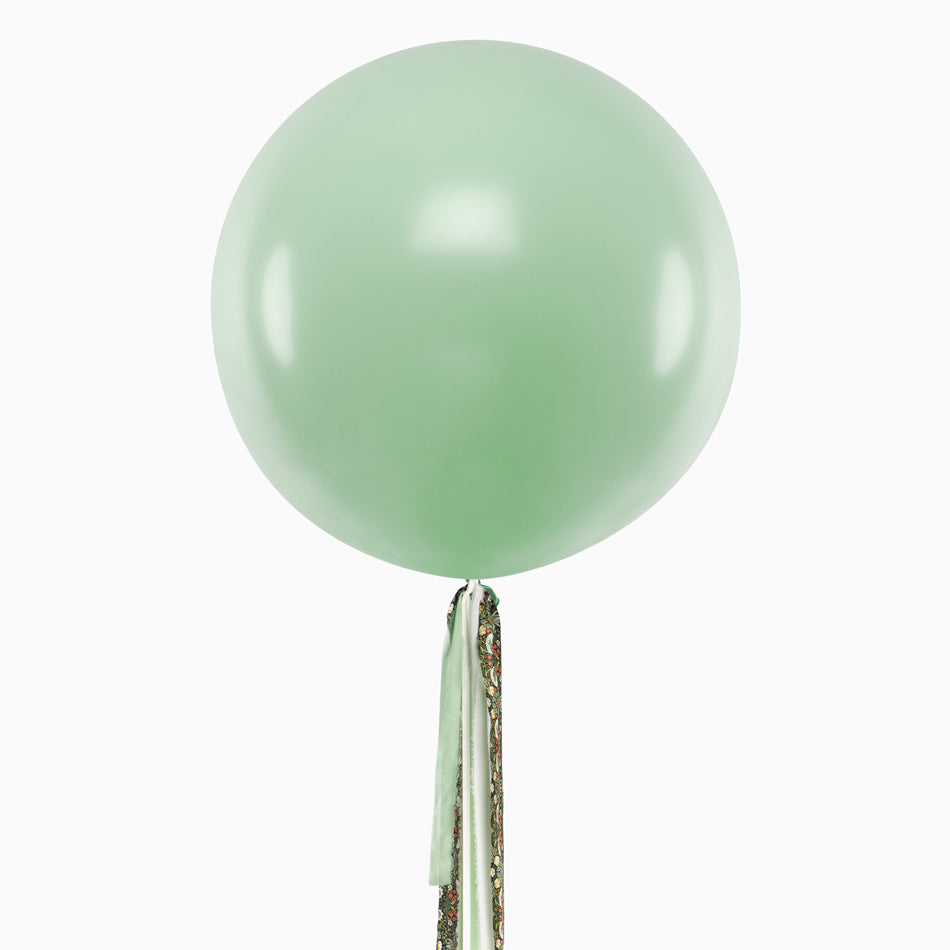 Globo Jumbo 60 cm Verde Pastel Telas Floral Verde Sin Personalizar