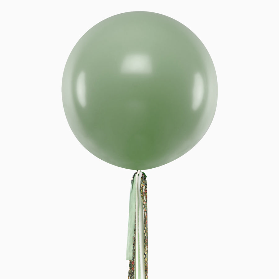 Globo Jumbo 60 cm Verde Eucalipto Telas Floral Verde Sin Personalizar