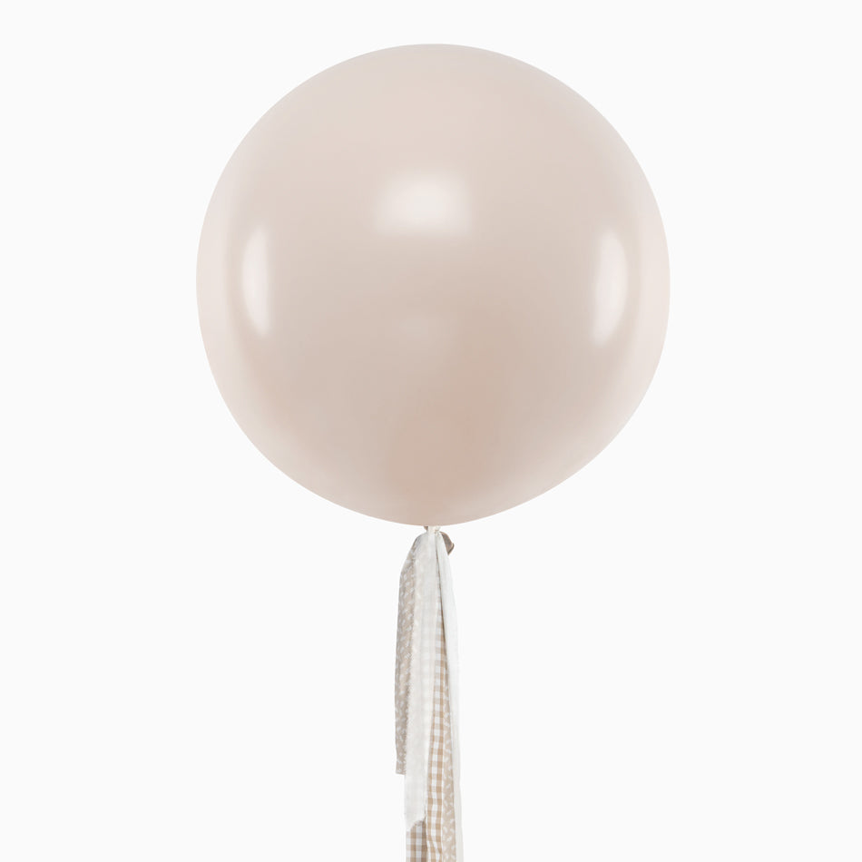 Ballon Jumbo 60 cm nackt Vichy und florale Nacktstoffe ohne Anpassung