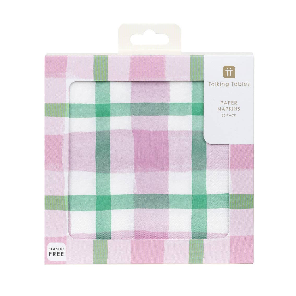 Vichy Green and Pink napkins