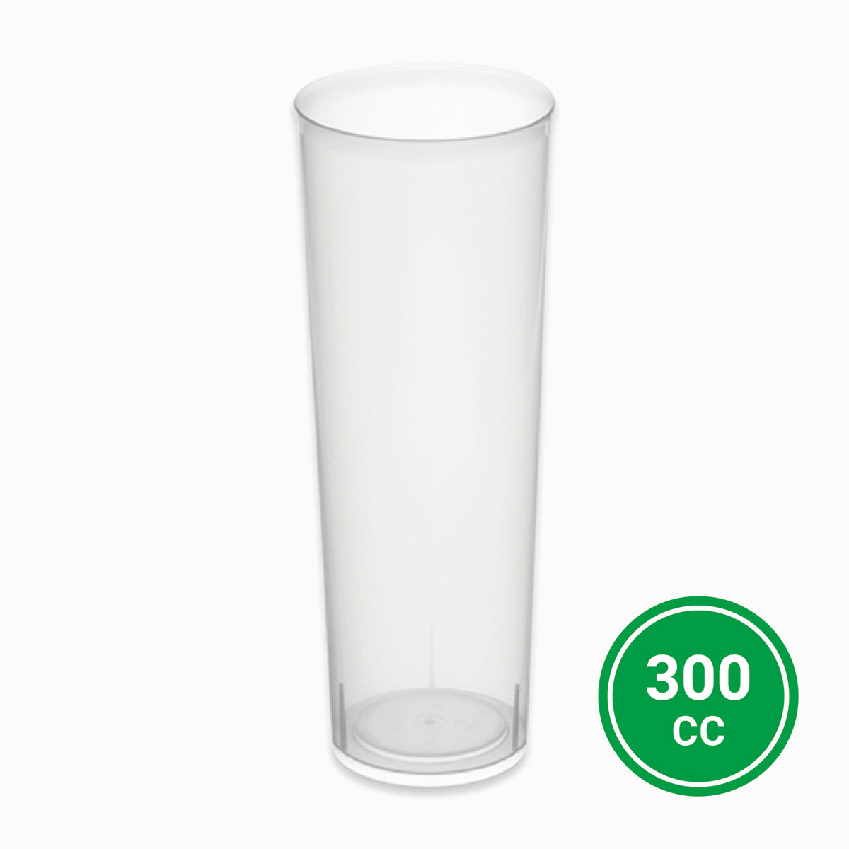 Verre de tube transparent 300cc