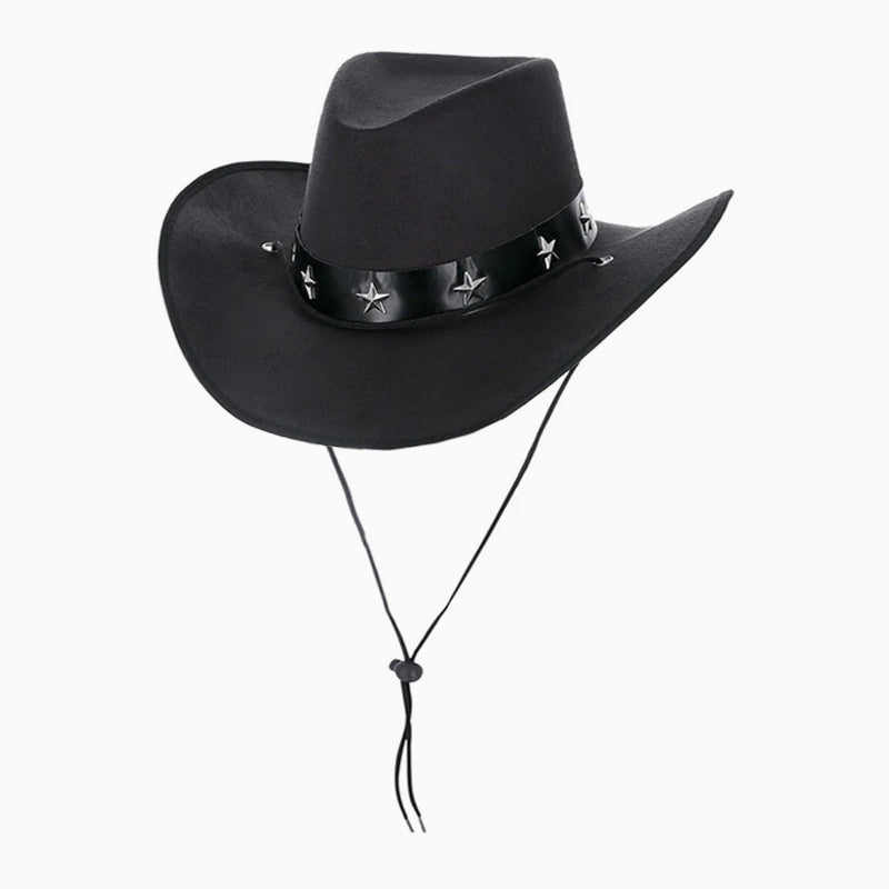 Black cowgirl hat Tachuelas