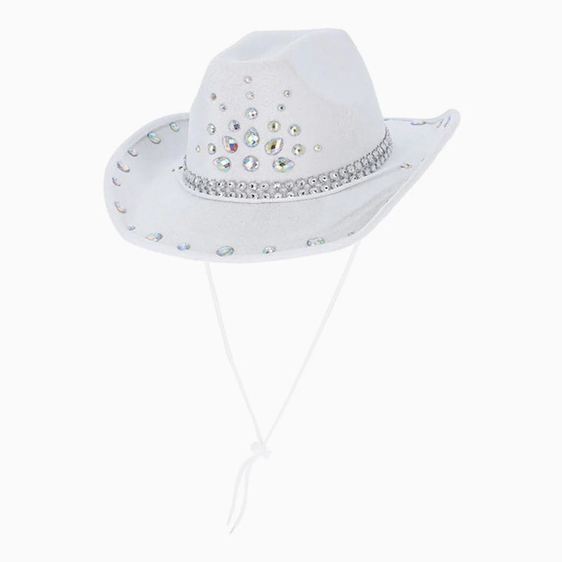 Vaquera hat white farewell pearls