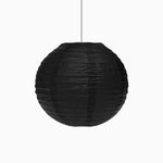 Lampe de sphère de papier supermini Ø20 cm noir