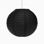 Petite lampe de sphère en papier Ø30 cm noir