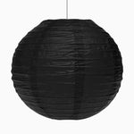Big Paper sphère lampe Ø40 cm noir