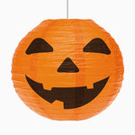 Lampe en papier d'Halloween grande citrouille Ø40 cm
