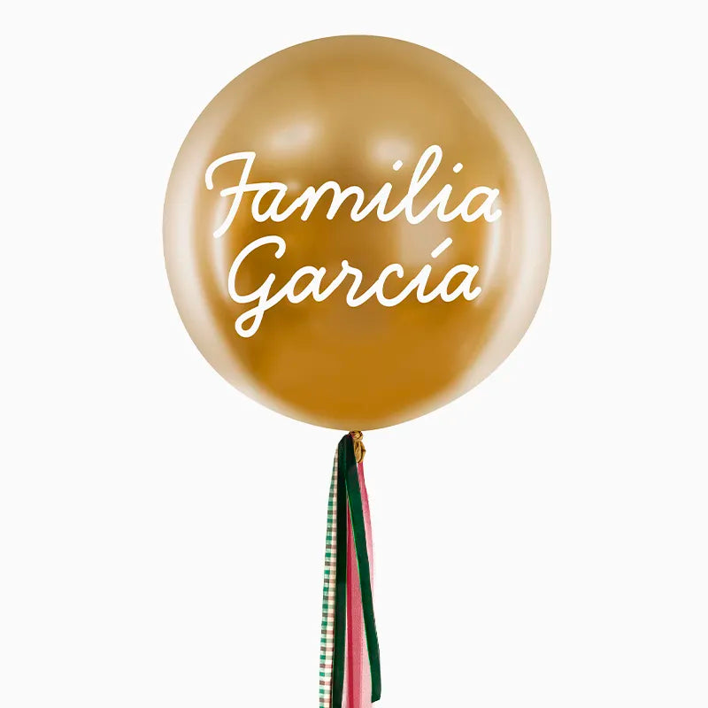 JUMBO 60 CM GOLOBO GOLD WITH FAMILY FAMILY X VINILO BLANCO