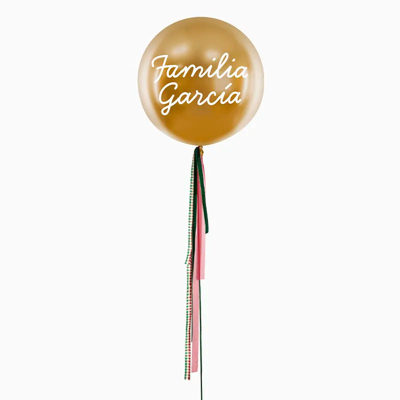 Jumbo 60 cm Golobo Gold mit Familienfamilie X Vinilo Blanco