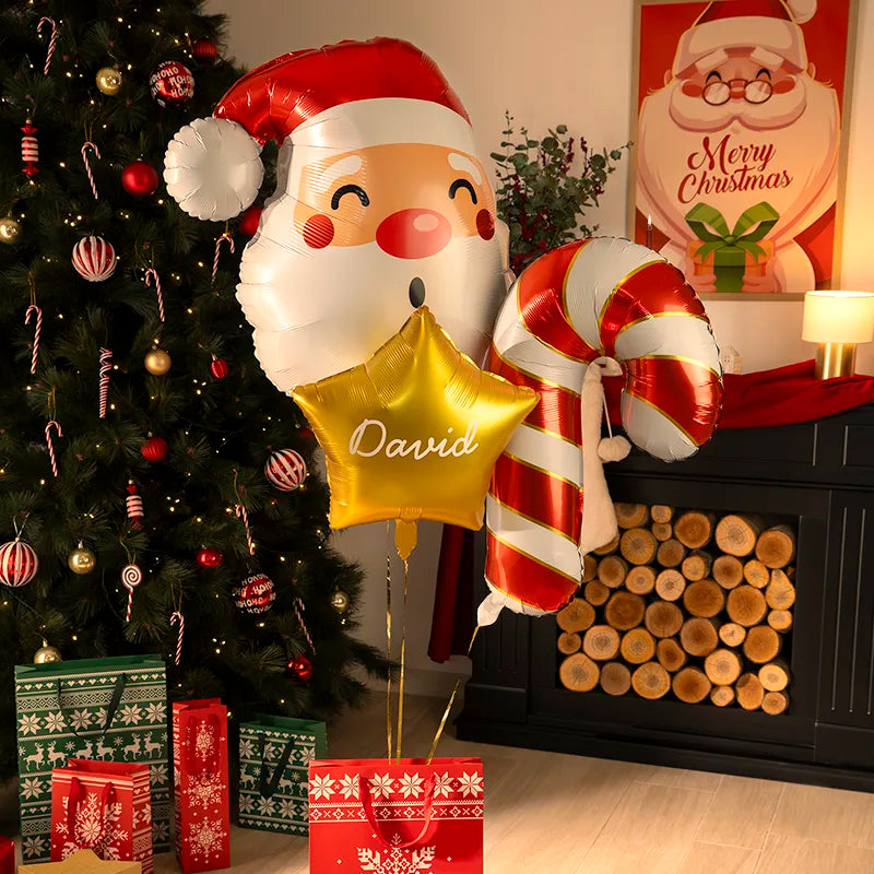 Set Globos Papa Noel Personalizado