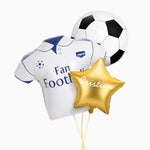 Set Balloos Fußball Custom White T -Shirt