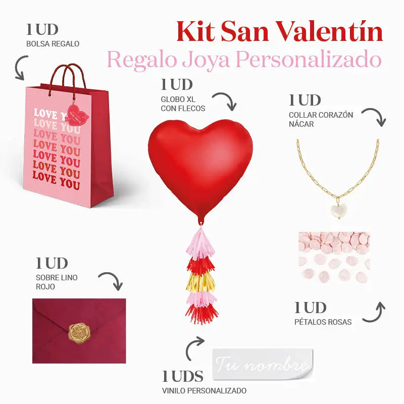 Personalisierter Geschenkset -Kragen Valentine