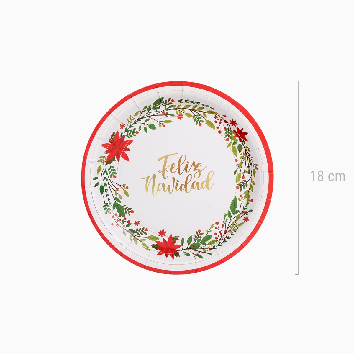 Platon Plain Plate Christmas Ø18 cm Fleur de Pâques