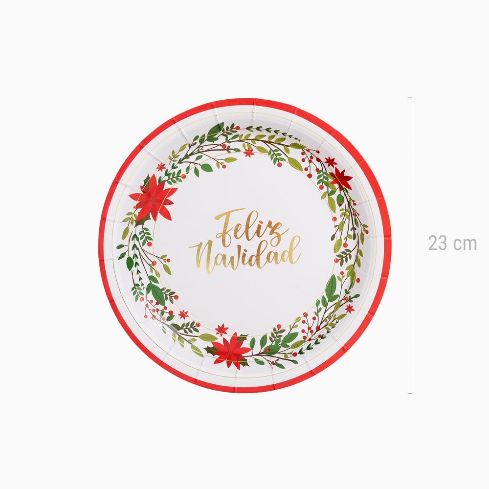 Plaque en carton de Noël Ø23 cm Fleur de Pâques