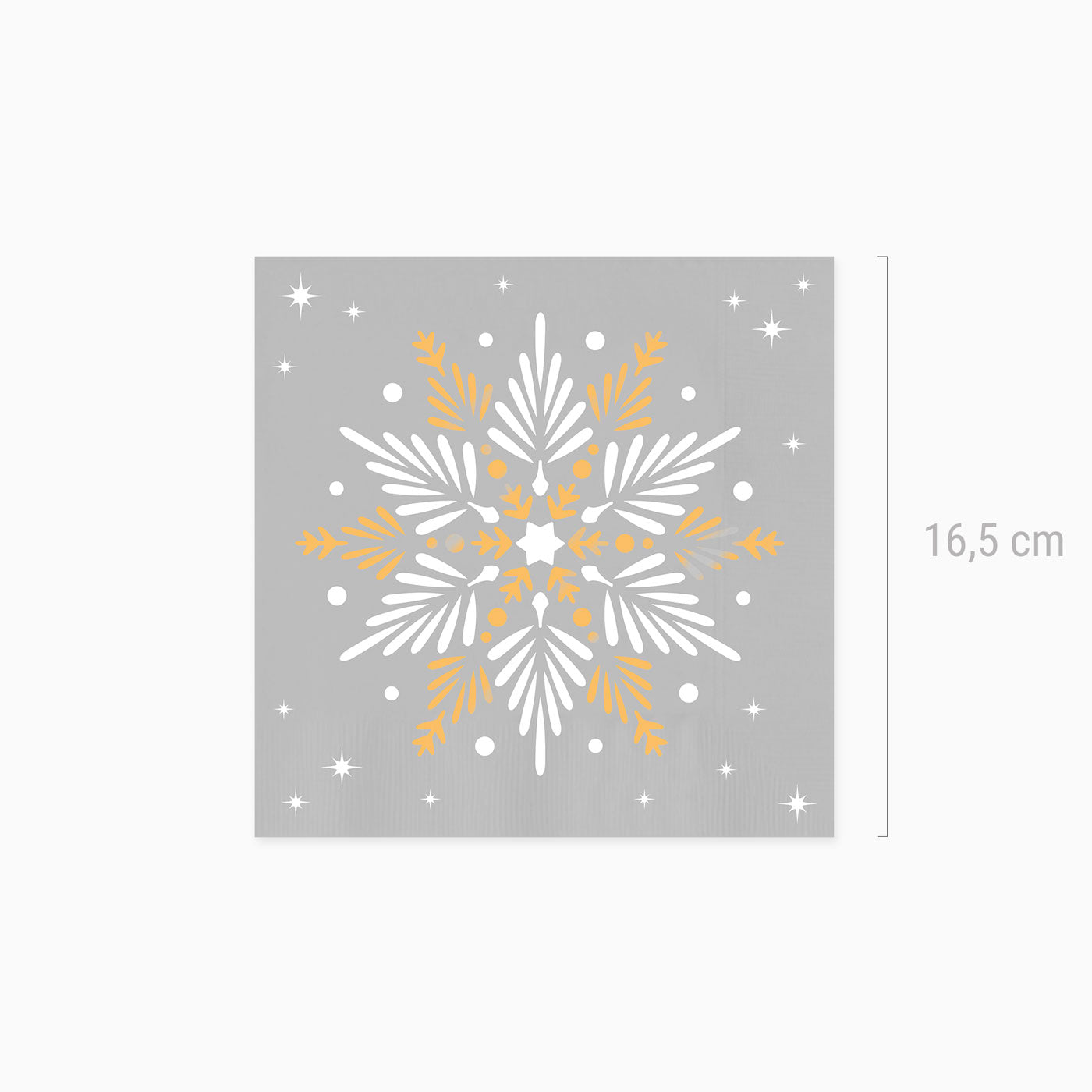 Papel de Natal Guardanapo de Snowflake de Prata