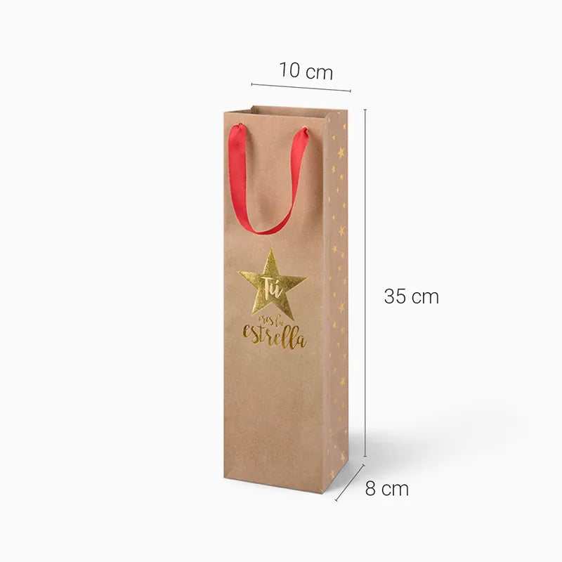 Bottle Christmas Bag "You Are the Star"