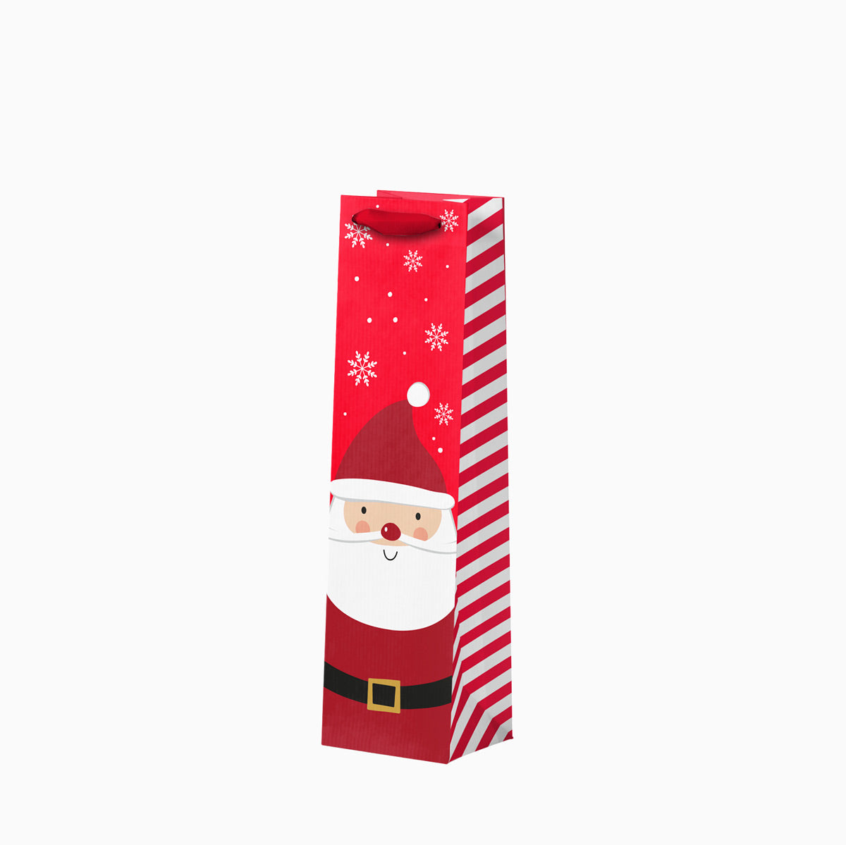 Bolsa Regalo Navidad Botella Santa Claus