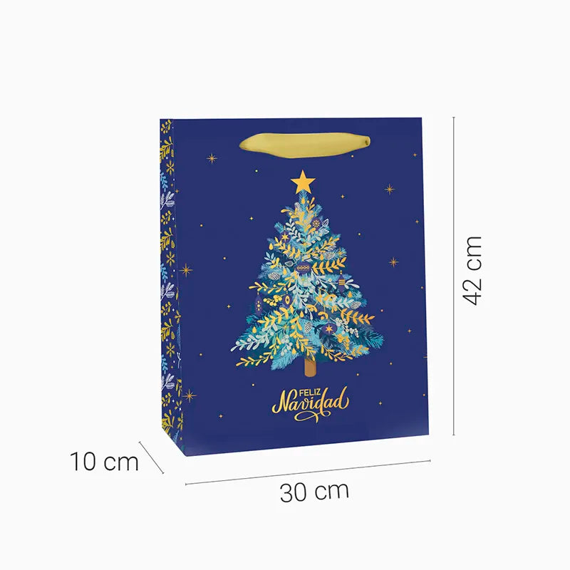 Großer Weihnachtsgeschenk Marineblau Baum