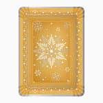 Weihnachtskarton Weihnachten 25x34 cm Schnee -gold