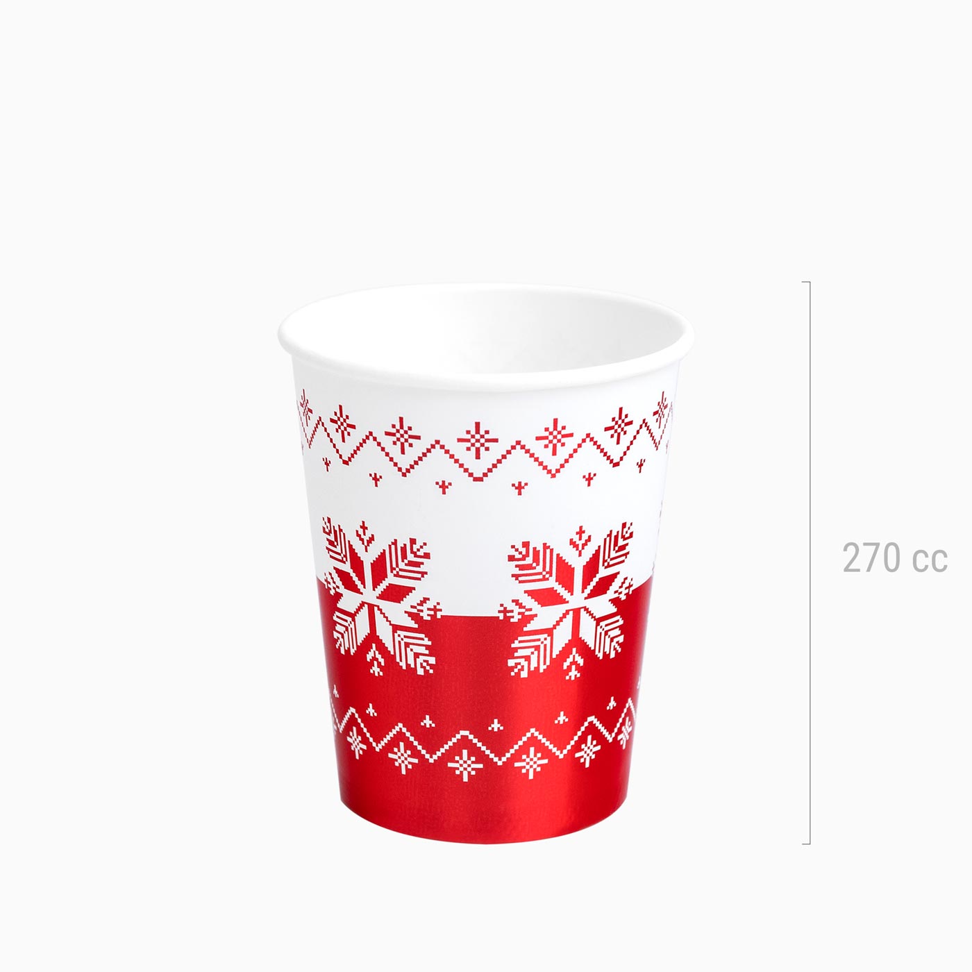 Christmas vessel 270 cc red embroidery