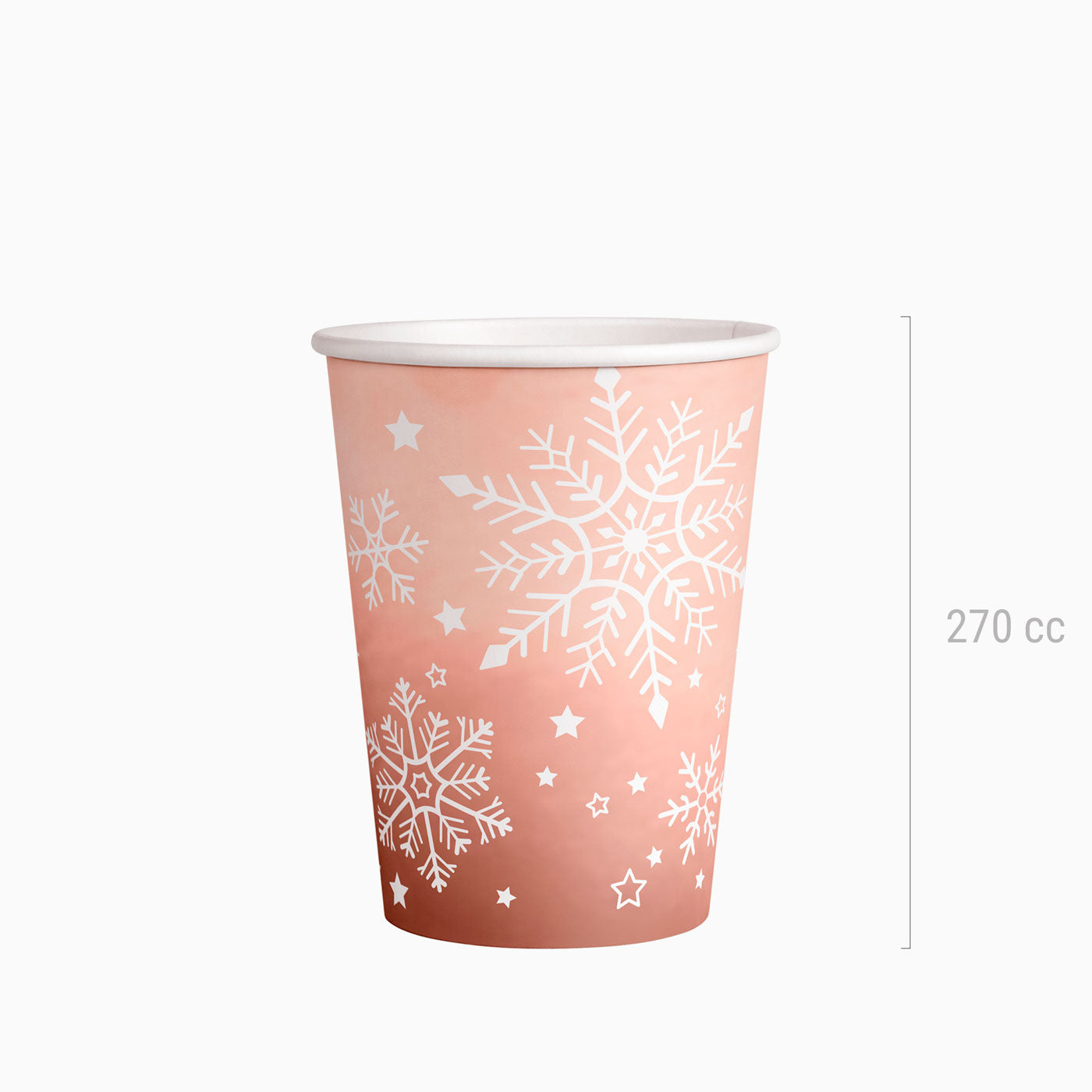 Copo Vaso Snowflake Rose Snow