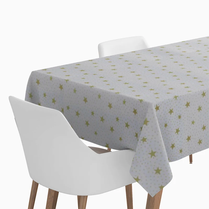 Christmas folding tablecloth stars 1.20 x 1.80 cm