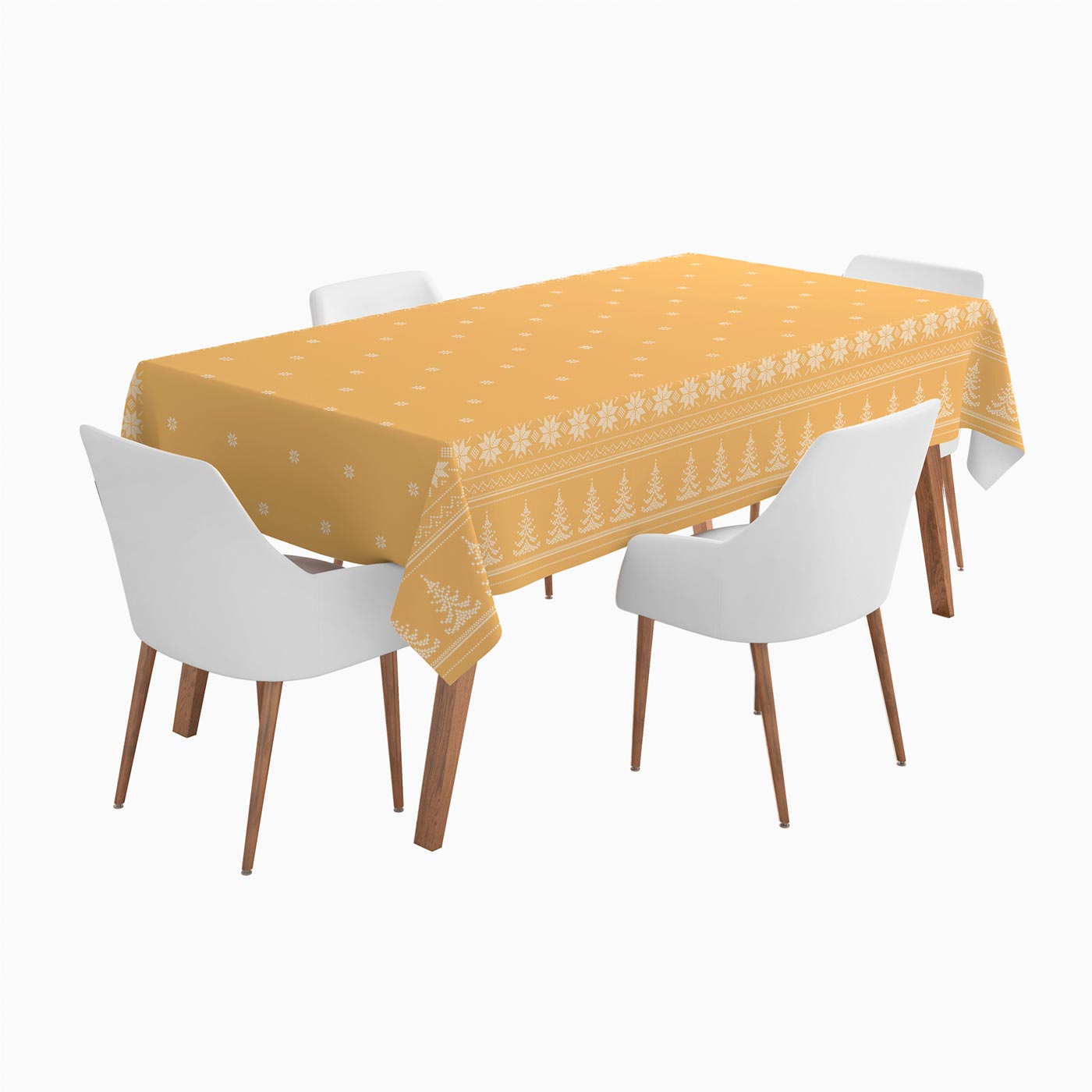 Rouler la nappe de Noël 1,20 x 5 m d'or