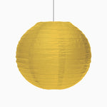 Lampada sfera di carta piccola Ø30 cm oro