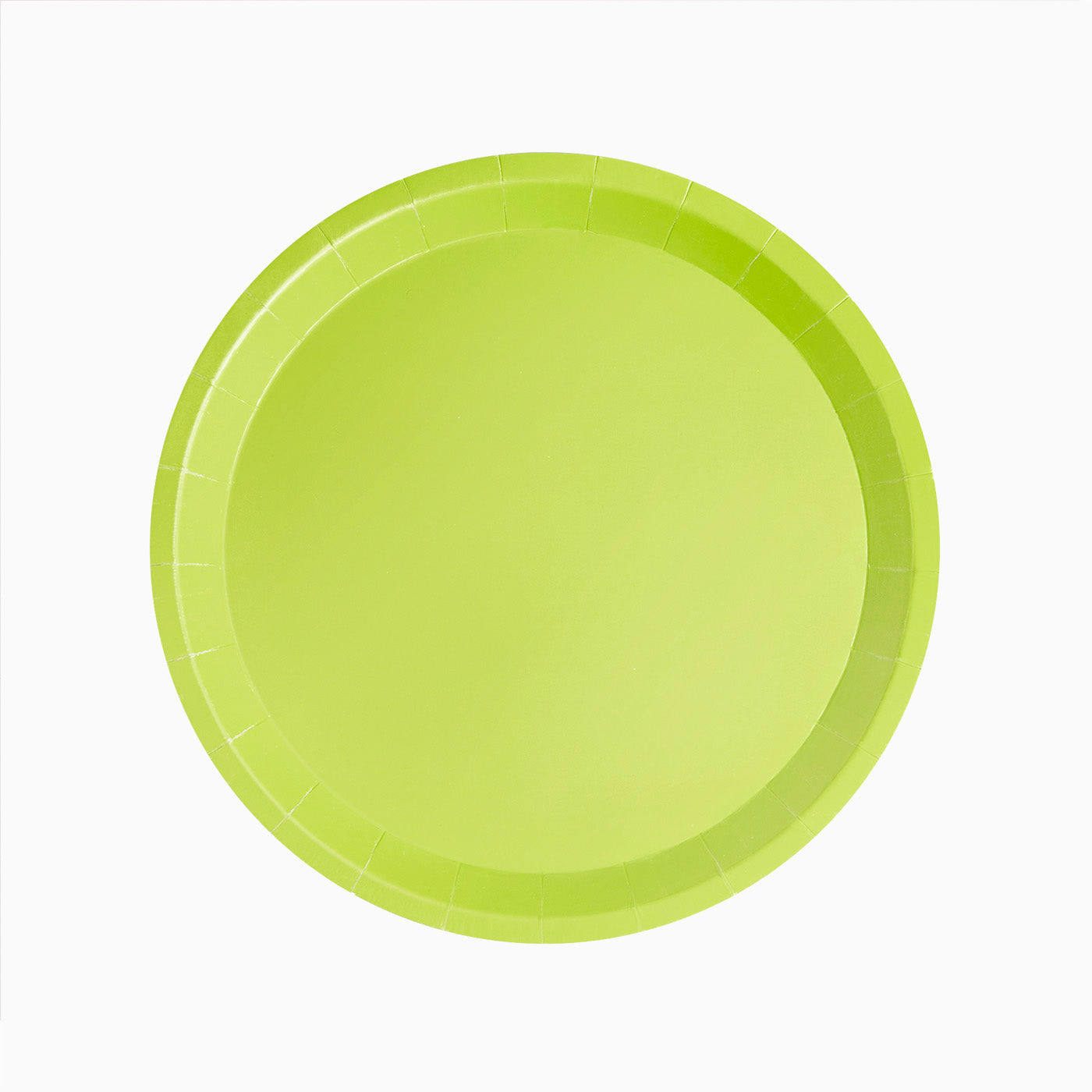 Round flat cardboard plate Ø20.5 cm Lima Green