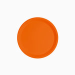 Round plain cardboard dessert Ø17 cm orange