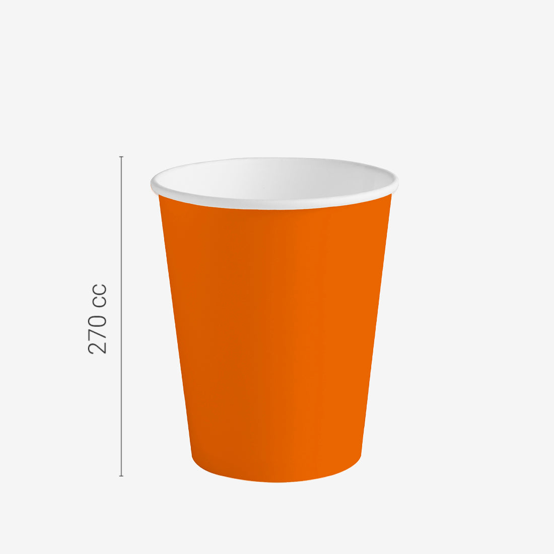 Vaso Cartón 270 cc Naranja