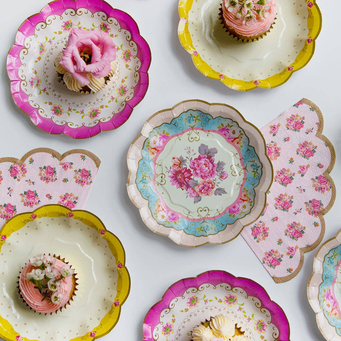 Floral dishes