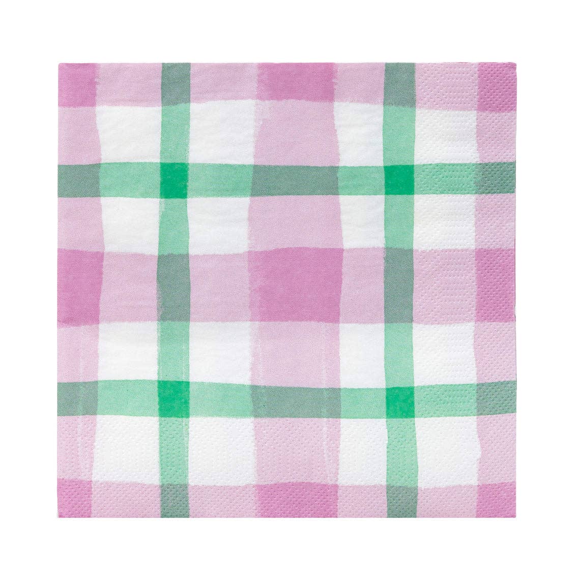 Vichy Green and Pink napkins