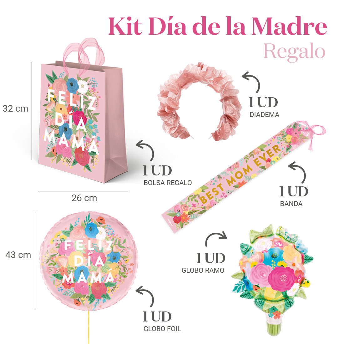 Kit-cadeau de sac pour la fête des mères