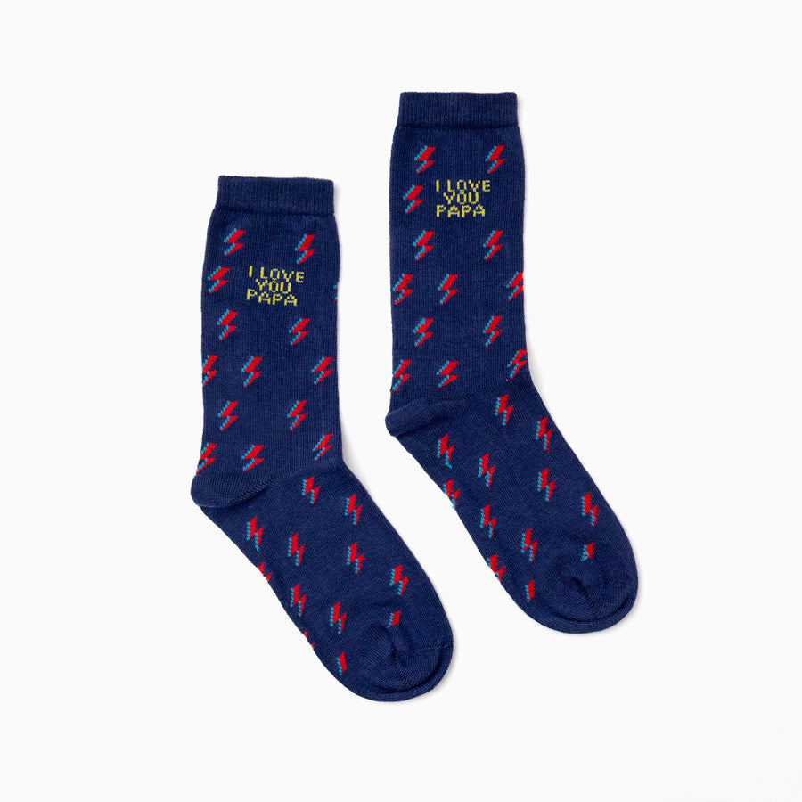 Socks Father's Day 31-36 Navy Blue