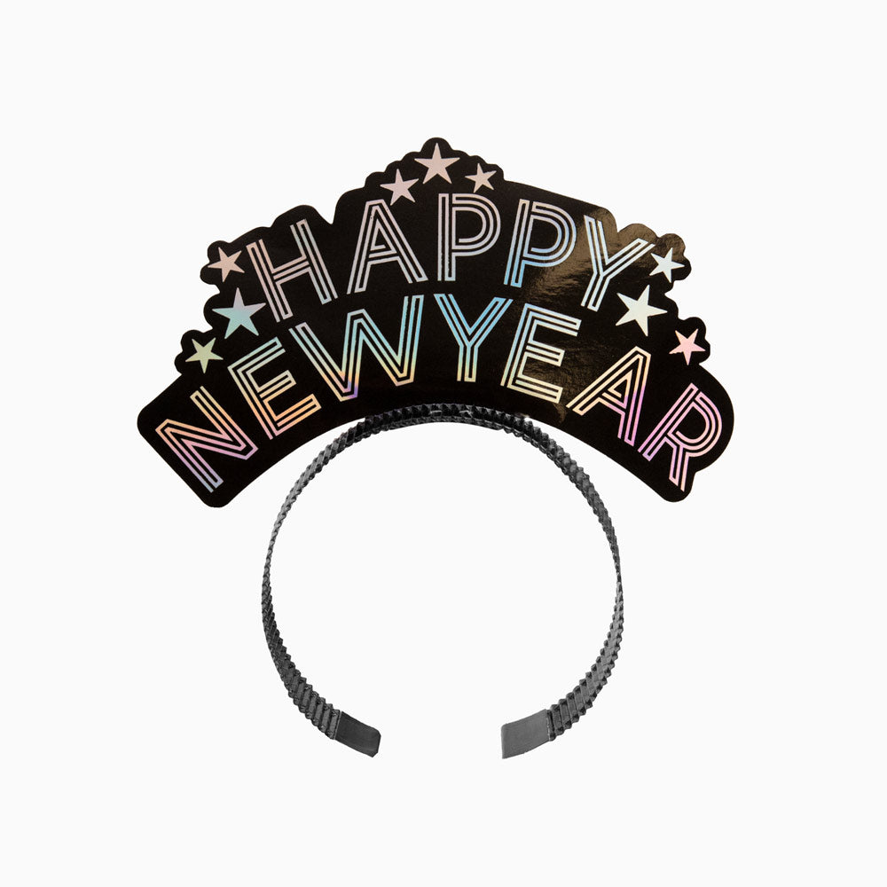 Diademas "Happy New Year" Nochevieja Iridiscente 3 uds