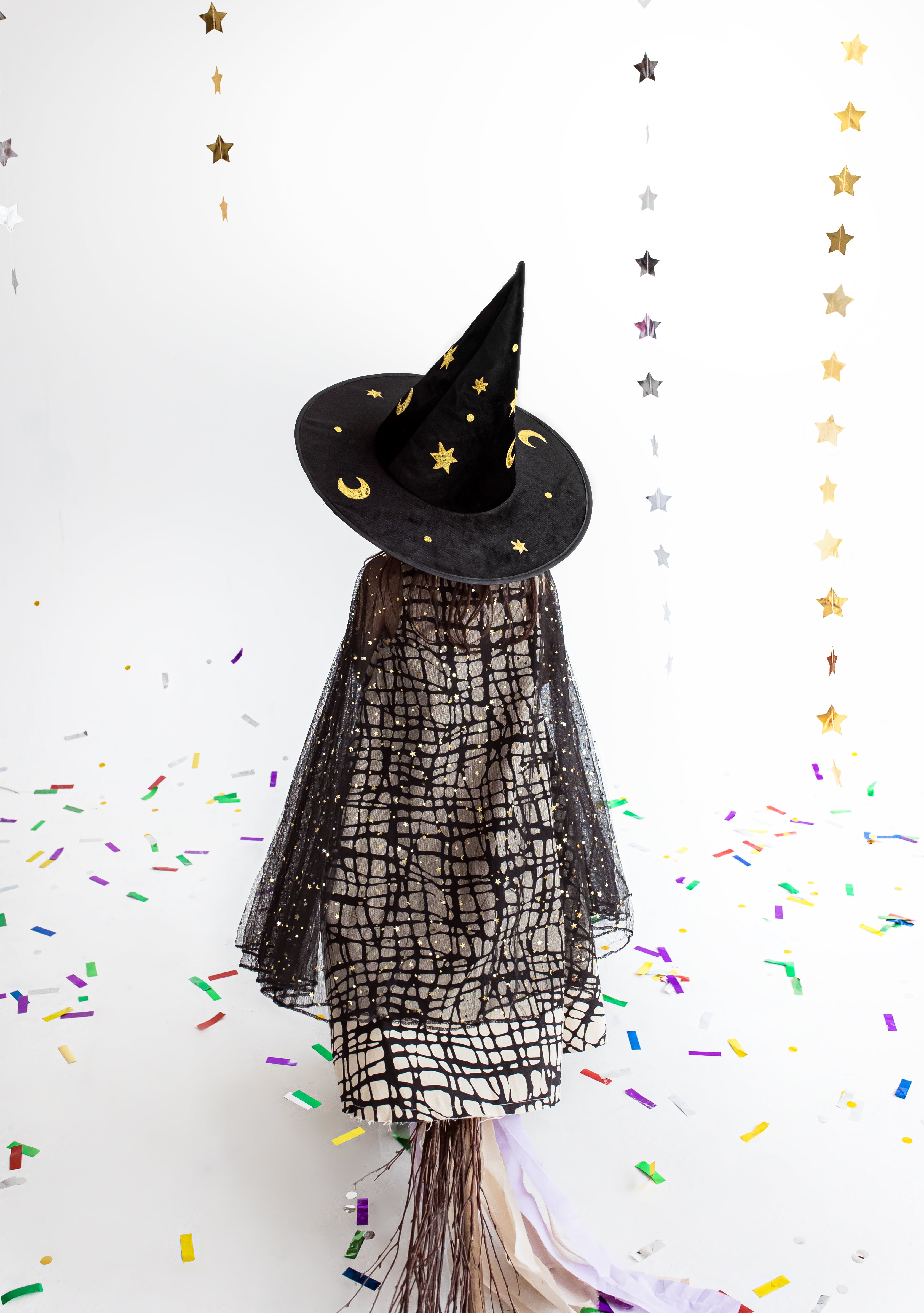 Decorated witch hat