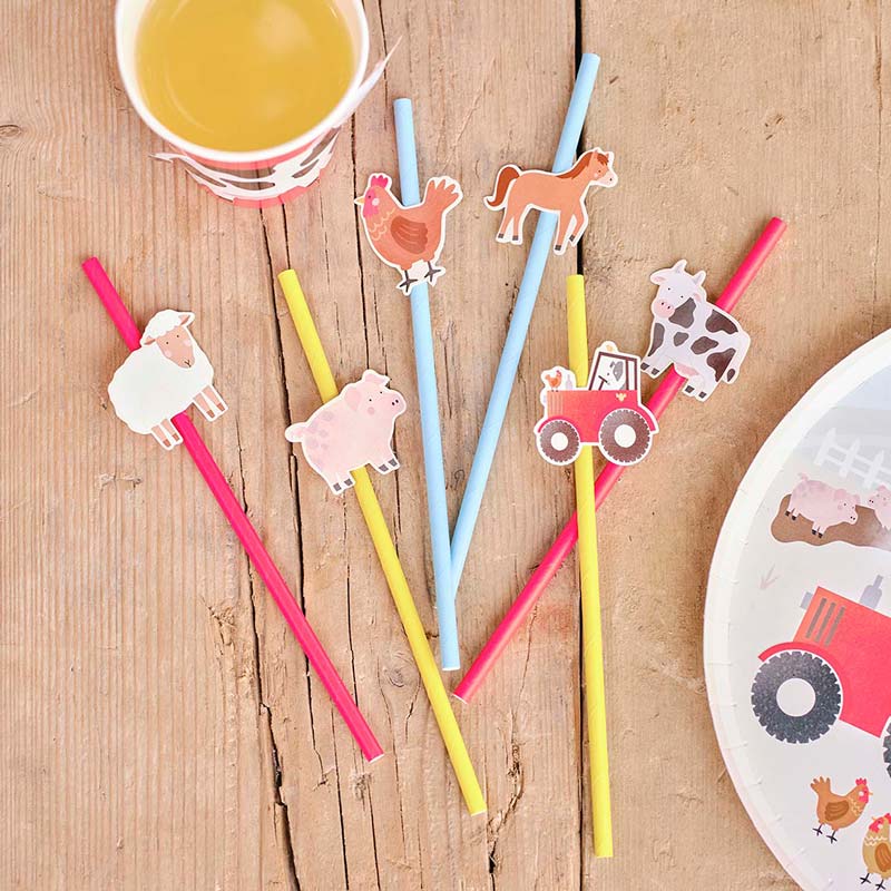 Farm cardboard straws