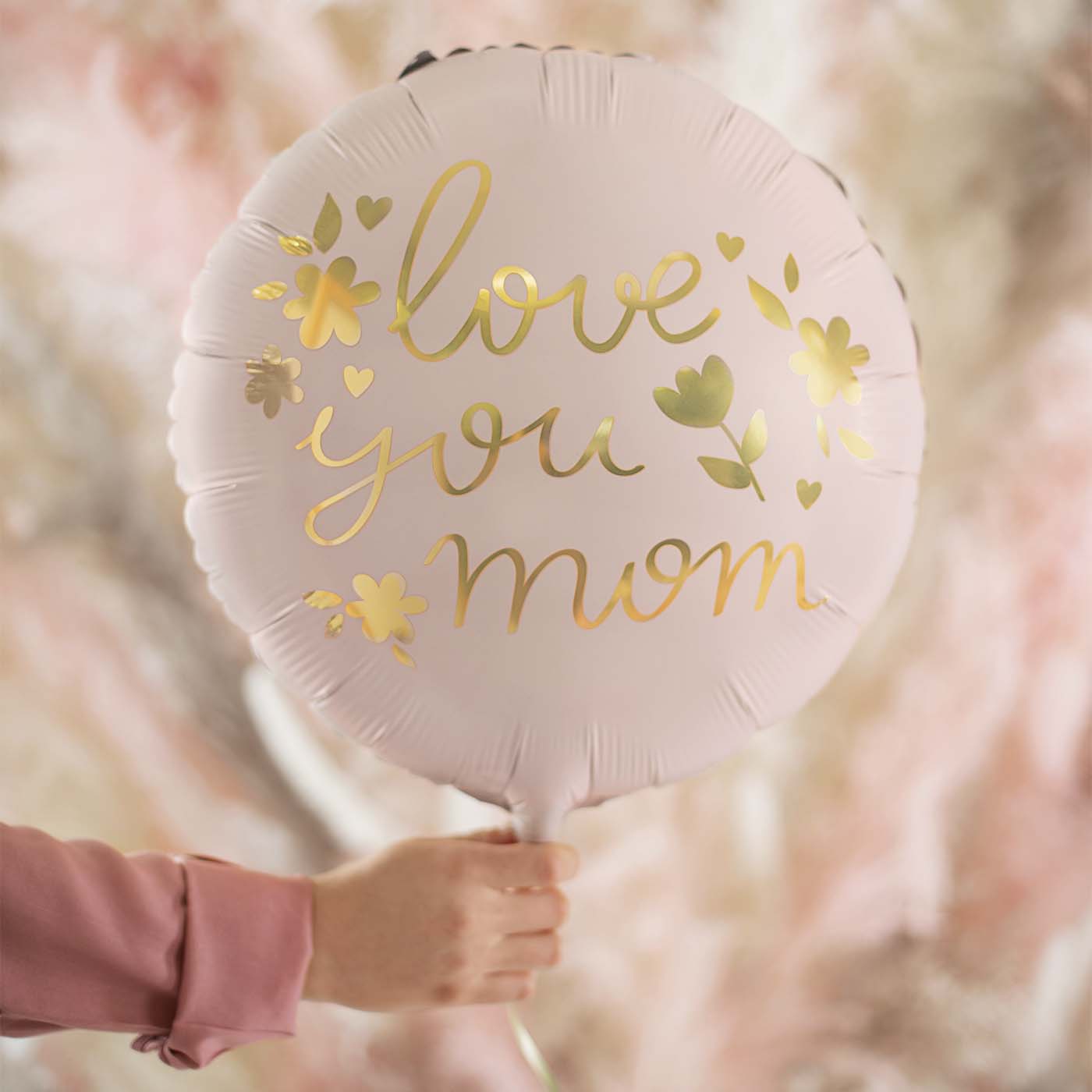 Globe de papier d'aluminium de la mère "Love You Mom"