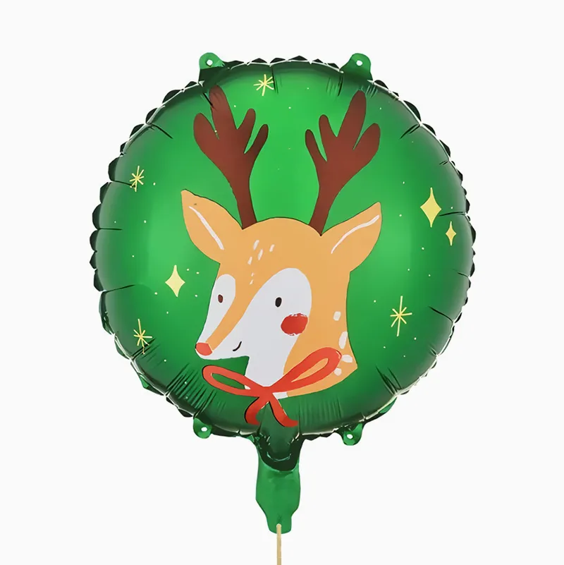 Globo Foil Ciervo Navidad Verde