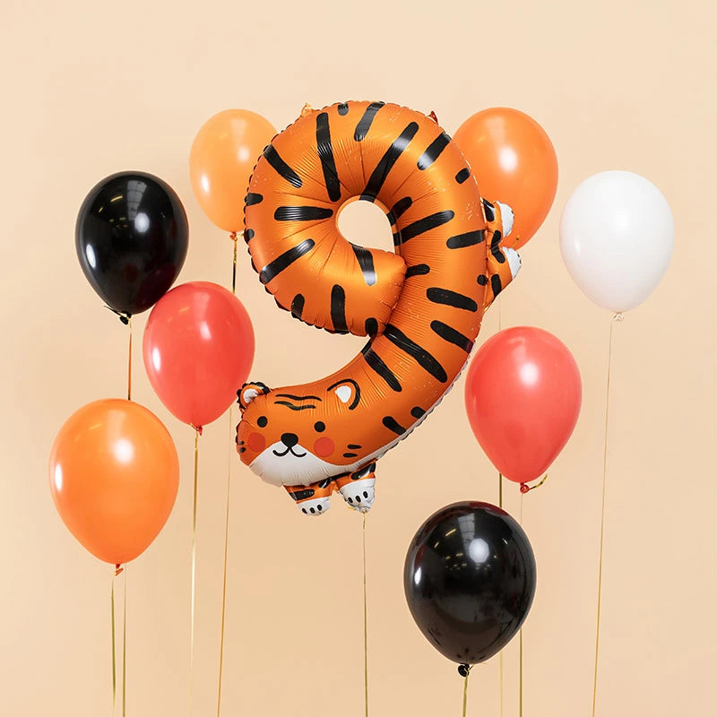 Foglio tigre globo numero 9