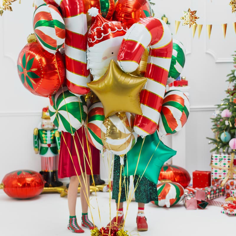 Palloncini di guasto della stella del foglio verde