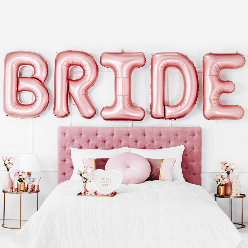 Globo Letters Foil "Bride" XXL Bachelorette Party