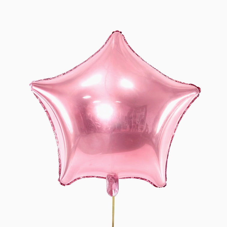 Ballon en feuille d'étoile rose